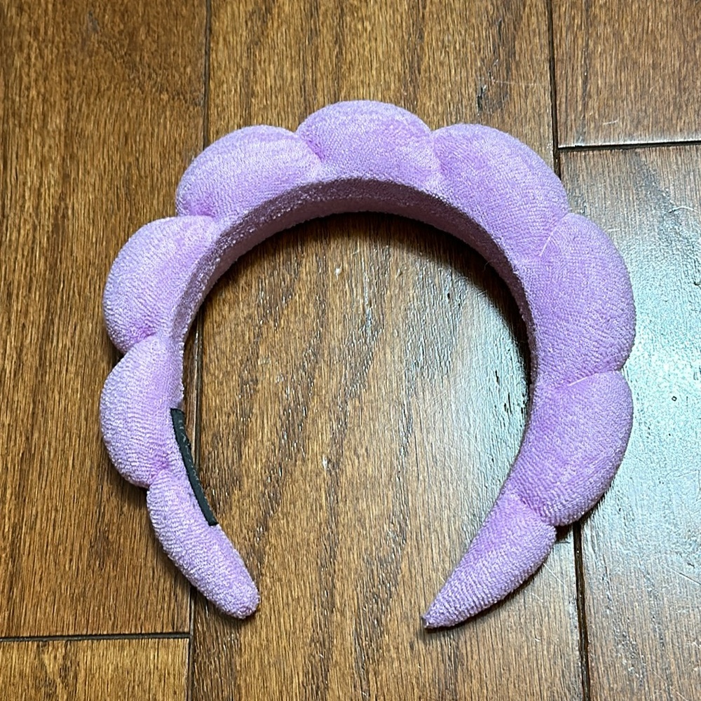 Handmade purple Spa Headband